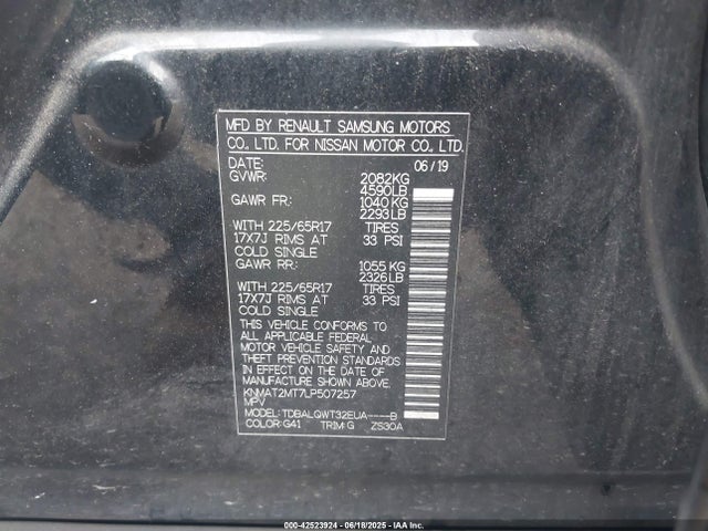 Nissan Rogue 2020 KNMAT2MT7LP507257 Image 9