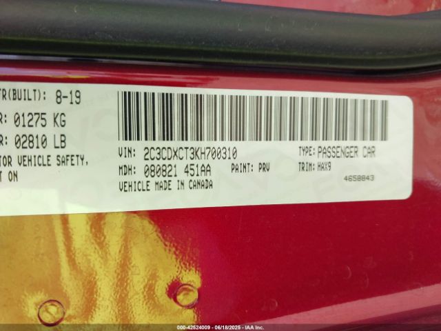2019 DODGE CHARGER 2C3CDXCT3KH700310 Photo 8