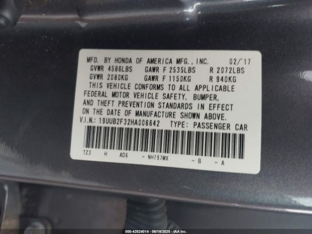 2017 ACURA TLX 19UUB2F32HA006642 Photo 8