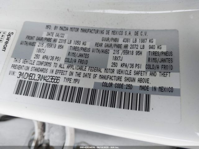 2022 MAZDA CX-30 3MVDMBDL3NM423566 Photo 8