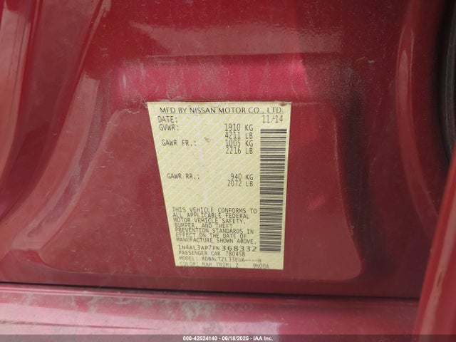 1N4AL3AP7FN368332 Nissan 2015