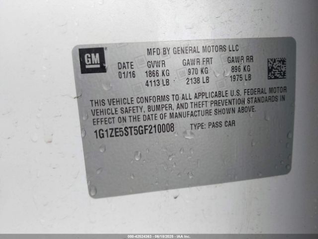 2016 CHEVROLET MALIBU 1G1ZE5ST5GF210008 Photo 8