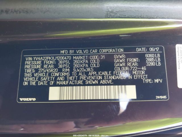 2018 VOLVO XC90 YV4A22PKXJ1206470 Photo 8