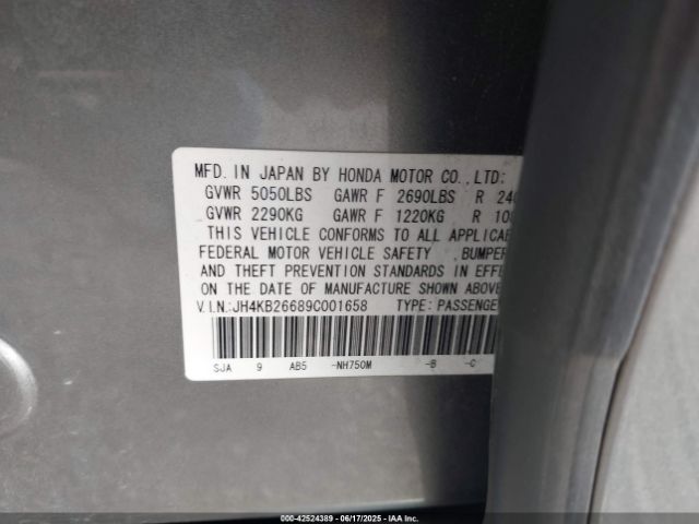 2009 ACURA RL JH4KB26689C001658 Photo 8