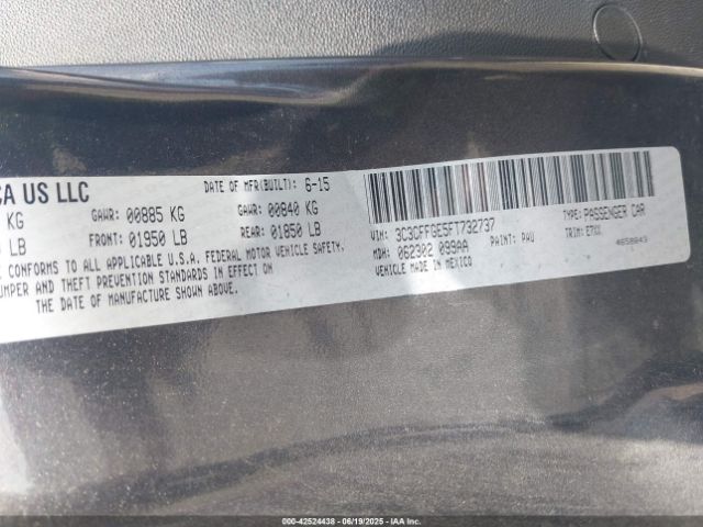 2015 FIAT 500E 3C3CFFGE5FT732737 Photo 8