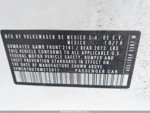 Volkswagen 1.4 tsi 2019 3VWCB7BU7KM272011 Image 9