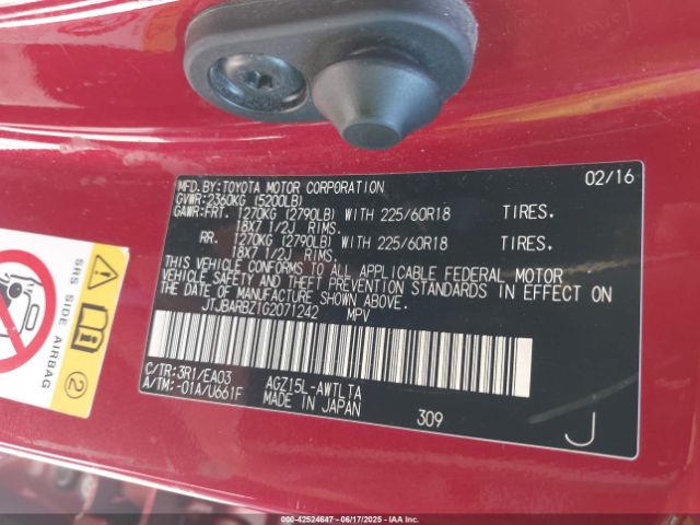 JTJBARBZ1G2071242 Lexus 8ar-fts