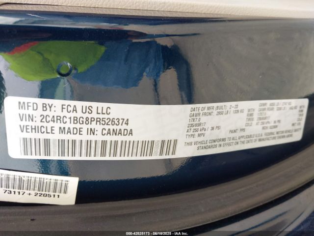 2023 CHRYSLER PACIFICA 2C4RC1BG8PR526374 Photo 8