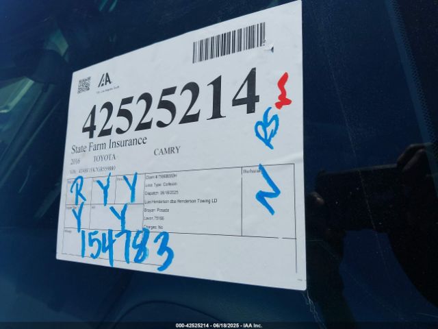 4T4BF1FK7GR559880 Toyota 2ar-fe