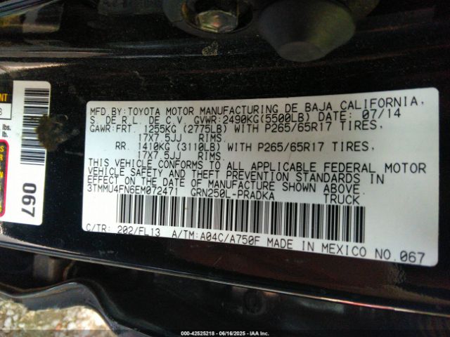 2014 TOYOTA TACOMA 3TMMU4FN6EM072471 Photo 8