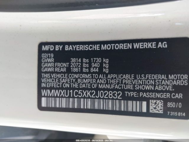 2019 MINI HARDTOP WMWXU1C5XK2J02832 Photo 8