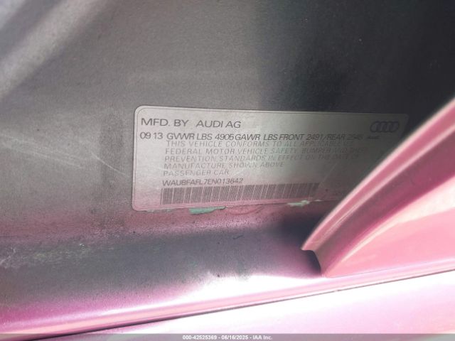 2014 AUDI A4 WAUBFAFL7EN013642 Photo 8