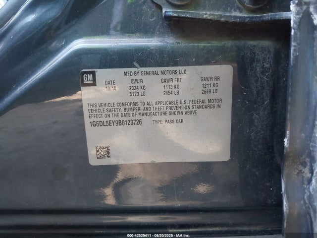 2011 CADILLAC CTS 1G6DL5EY9B0123726 Photo 8