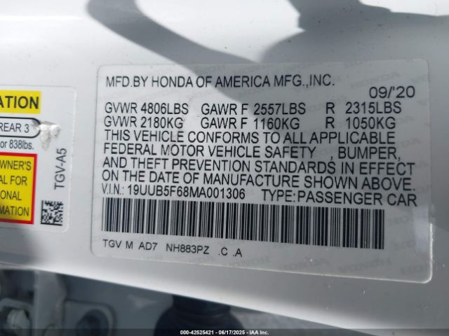 2021 ACURA TLX 19UUB5F68MA001306 Photo 8