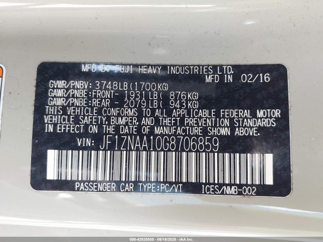 JF1ZNAA10G8706859 Scion fa20