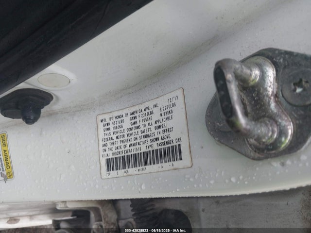 1HGCR2F5XEA111515 Honda k24w1
