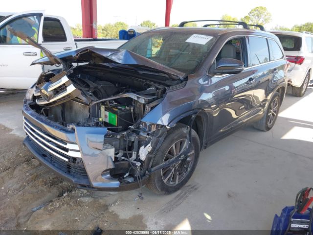 2019 TOYOTA HIGHLANDER 5TDKZRFH7KS346594 Photo 1