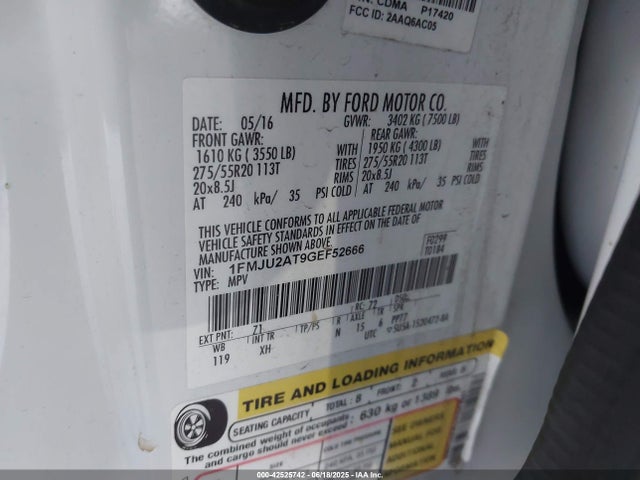 1FMJU2AT9GEF52666 Ford gtdi