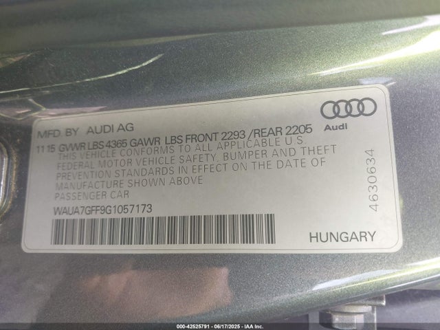 2016 AUDI A3 WAUA7GFF9G1057173 Photo 8