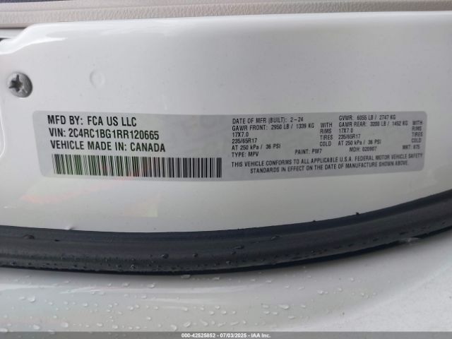 2024 CHRYSLER PACIFICA 2C4RC1BG1RR120665 Photo 8