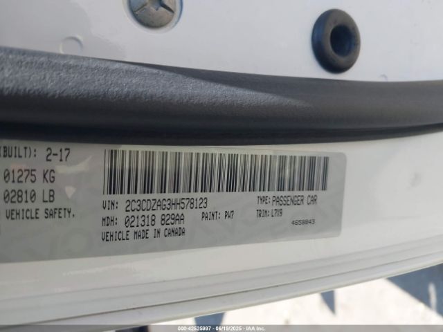 2017 DODGE CHALLENGER 2C3CDZAG3HH578123 Photo 8