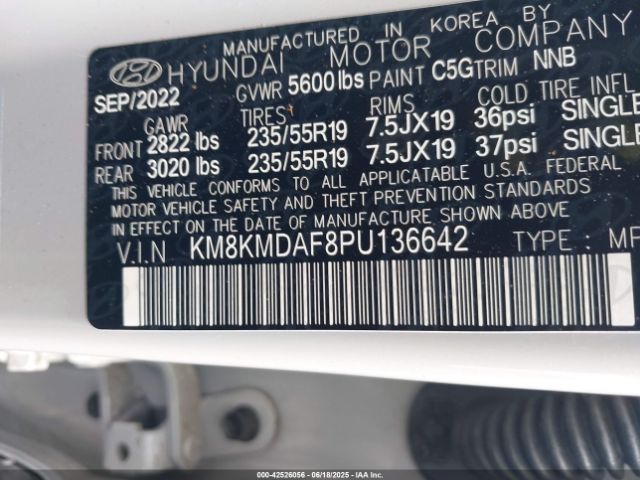 2023 HYUNDAI IONIQ 5 KM8KMDAF8PU136642 Photo 8