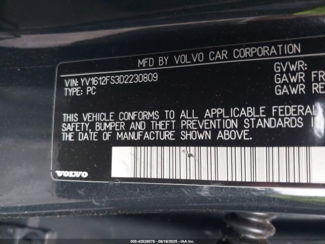 2013 VOLVO S60 YV1612FS3D2230809 Photo 8
