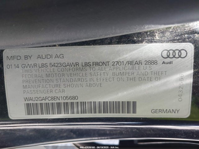 2014 AUDI A7 WAU2GAFC8EN105680 Photo 8