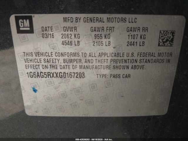 2016 CADILLAC ATS 1G6AG5RXXG0167203 Photo 8