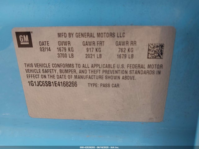1G1JC6SB1E4168266 Chevrolet LUV