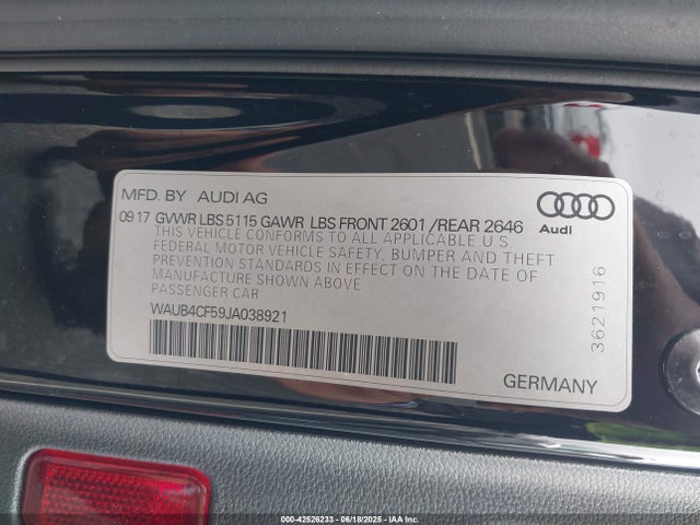 2018 AUDI S5 WAUB4CF59JA038921 Photo 8