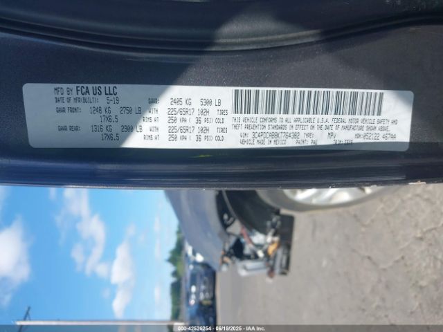 2019 DODGE JOURNEY 3C4PDCAB8KT764382 Photo 8