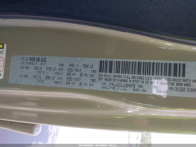 1C4BJWDG2JL824078 Jeep WRANGLER JK