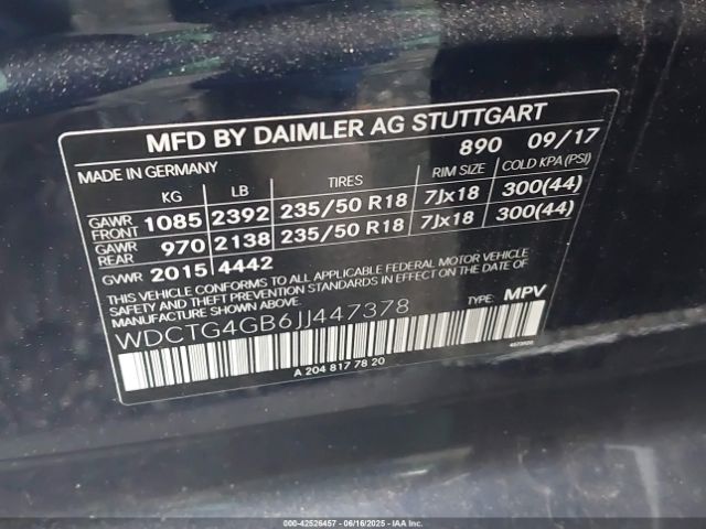 2018 MERCEDES-BENZ GLA 250 WDCTG4GB6JJ447378 Photo 8
