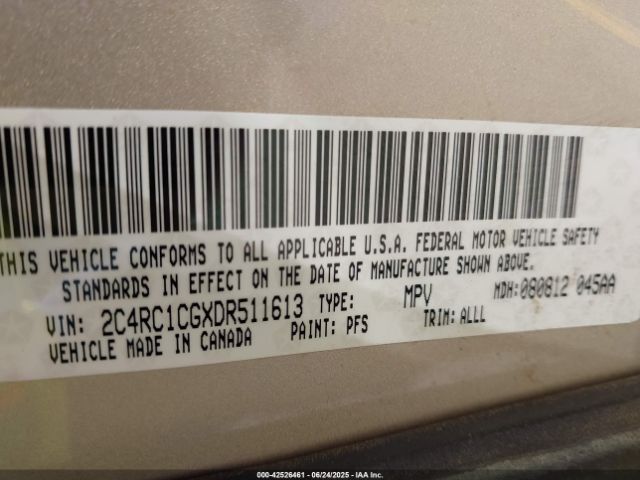 2013 CHRYSLER TOWN & COUNTRY 2C4RC1CGXDR511613 Photo 8
