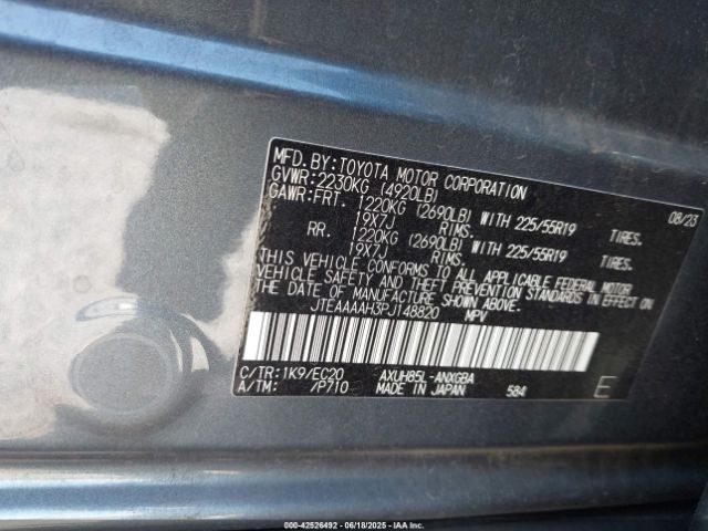 2023 TOYOTA VENZA JTEAAAAH3PJ148820 Photo 8