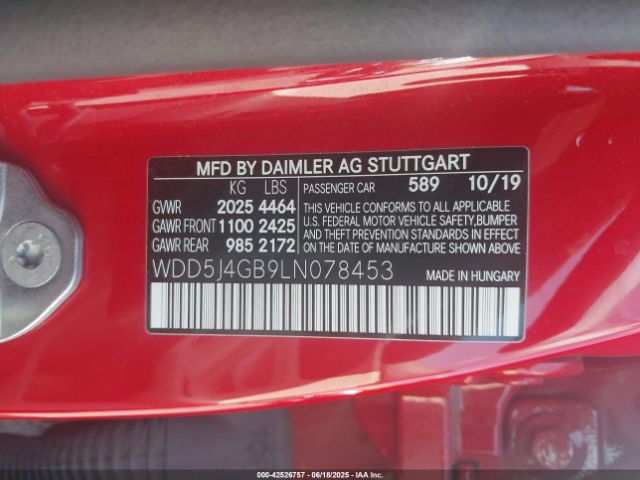 2020 MERCEDES-BENZ CLA 250 WDD5J4GB9LN078453 Photo 8