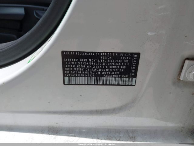3VWLA7AJ9FM247627 Volkswagen Jetta 2.0l Tdi Se