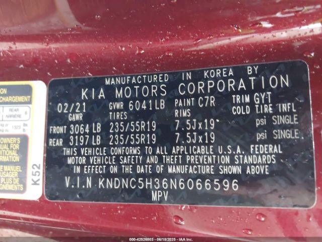 2022 KIA CARNIVAL MPV KNDNC5H36N6066596 Photo 8