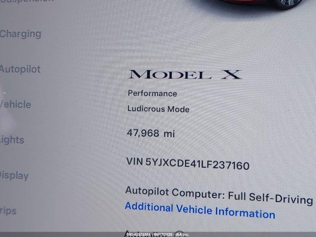 5YJXCDE41LF237160 Tesla 2020