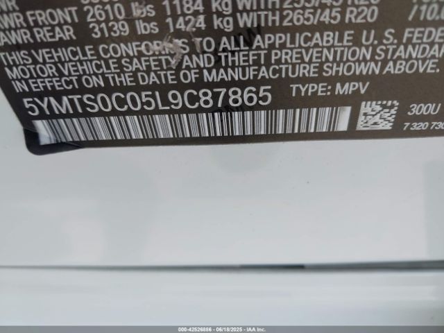 2020 BMW X3 M 5YMTS0C05L9C87865 Photo 8