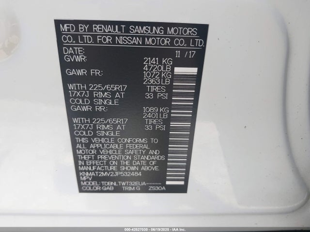 Nissan Rogue 2018 KNMAT2MV2JP532484 Image 9
