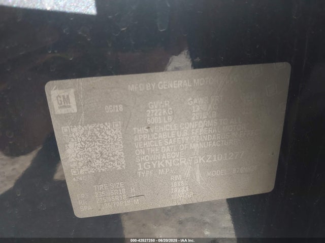 2019 CADILLAC XT5 1GYKNCRS8KZ101277 Photo 8