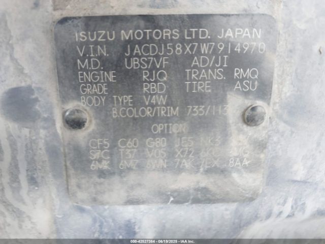 1998 ISUZU TROOPER JACDJ58X7W7914970 Photo 8