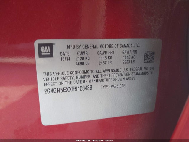 2G4GN5EXXF9158438 Buick ltg