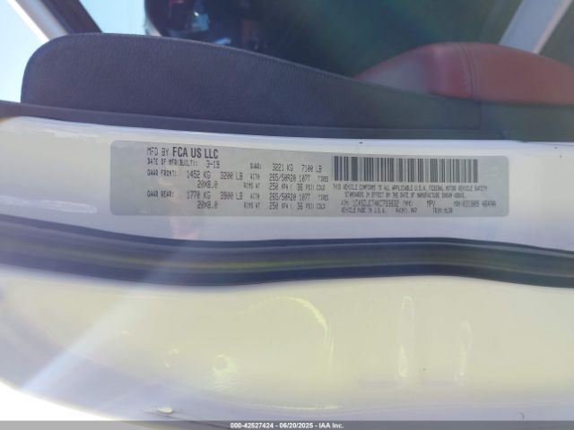 2019 DODGE DURANGO 1C4SDJCT4KC733632 Photo 8