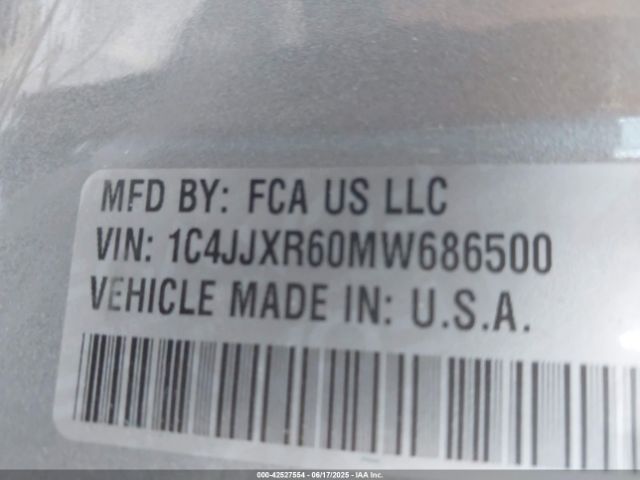 2021 JEEP WRANGLER 4XE 1C4JJXR60MW686500 Photo 8