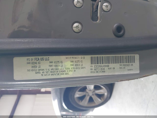 Dodge Challenger Sxt 2018 2C3CDZAGXJH334488 Image 9