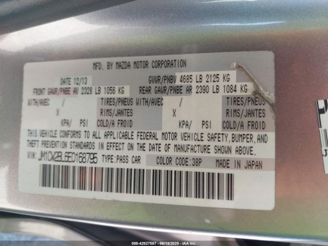 JM1CW2BL6E0168795 Mazda l5x