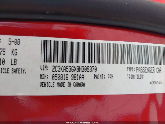2008 CHRYSLER 300 2C3KA53GX8H309370 Photo 8